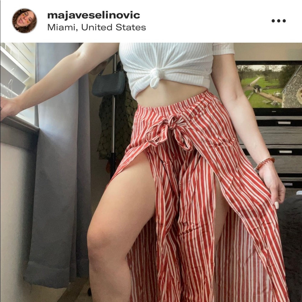 Split leg pants